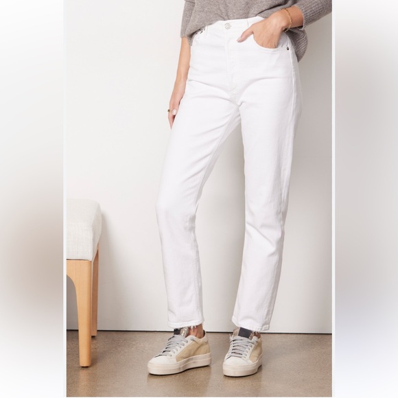 Agolde Riley white cropped jeans size 25 price firm - Picture 1 of 10